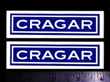 Cragar - Set Of 2 Original Vintage 1960s 70s Racing Decalsstickers