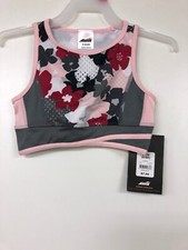 Avia Girls Floral Sports Bra, Small 6-6X