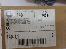 1 Box of 10 ALLEN BRADLEY 140-L1 COMMONING LINK 5 UNIT  SER C 140L1
