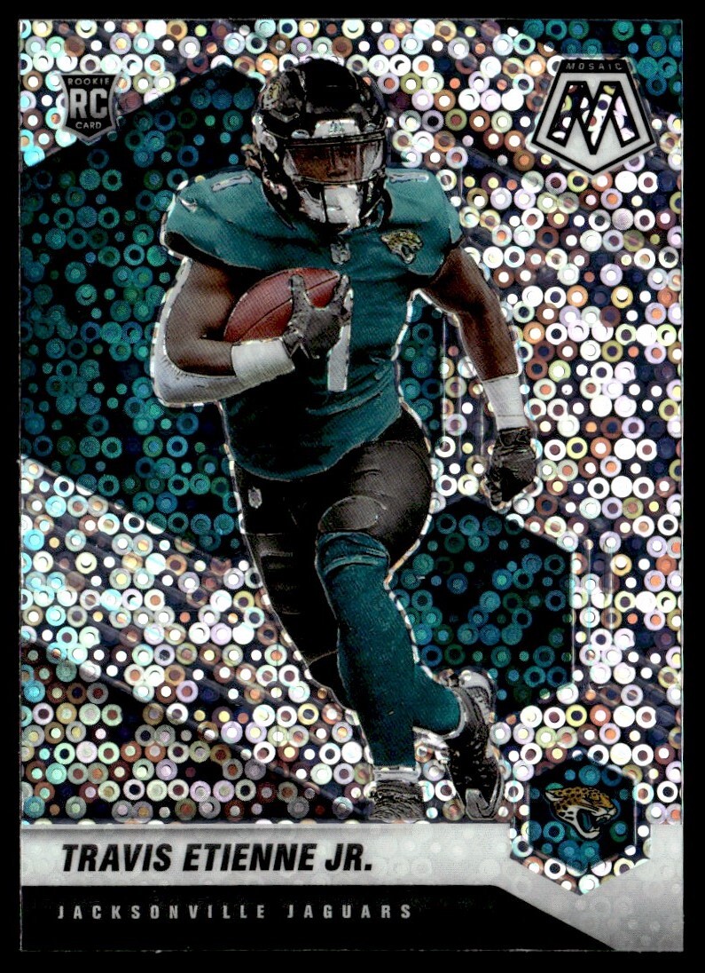 2021 Panini Mosaic Silver No Huddle Rookie Travis Etienne #314 GS1