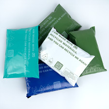 Sobres reciclados Owlpack ecológicos de 2 mil de espesor, sobres de polietileno (verde)