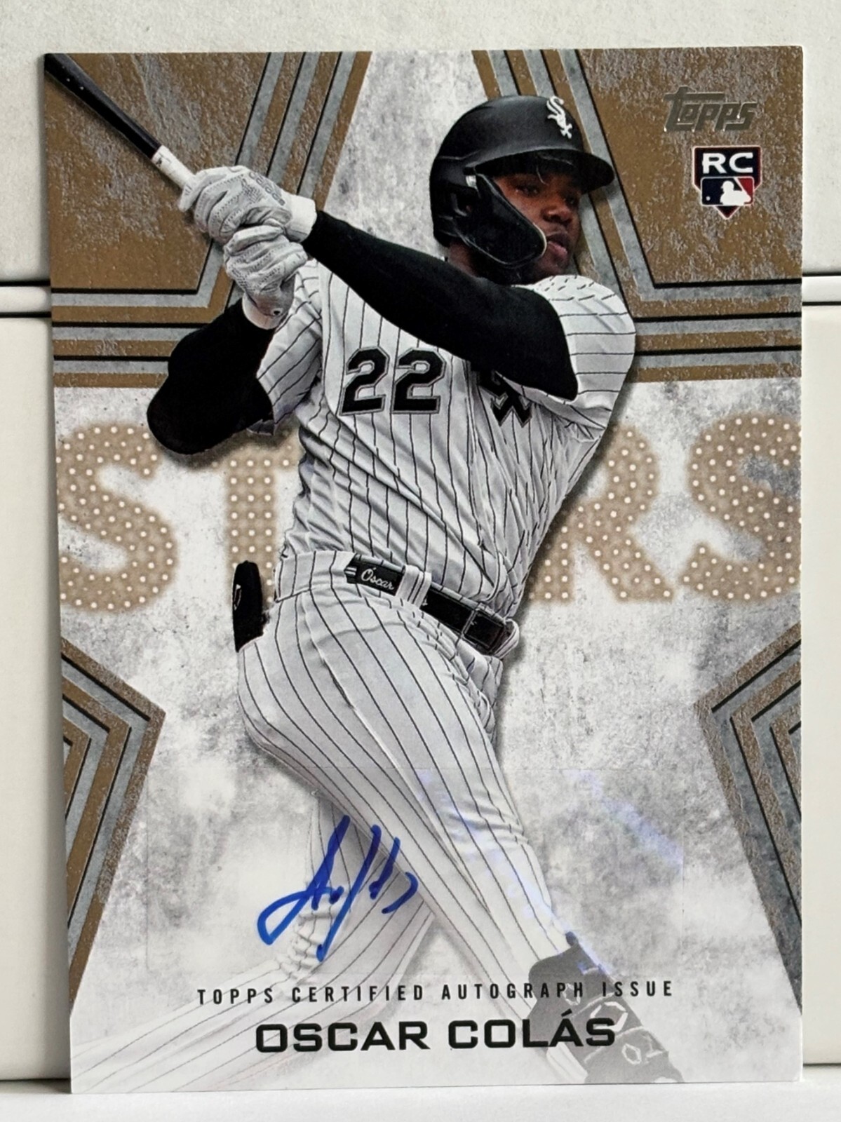 2023 Topps Update Oscar Colas Rookie RC Baseball Stars Autograph Auto Gold 19/50