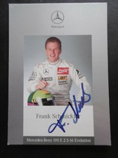 Frank Schmickler autograph signed 10x15 cm postcard Mercedes