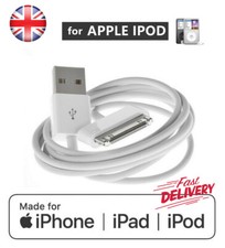 Image of 1M 30-Pin to USB Data Sync Charger Cable Wire for Apple iPhone iPad iPod - UK