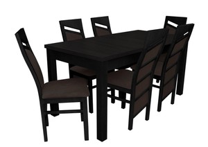 Esszimmer Set Moby 19 Elegant Wohnzimmer Kuche Fur 6 Personen Holzstuhl Design Ebay