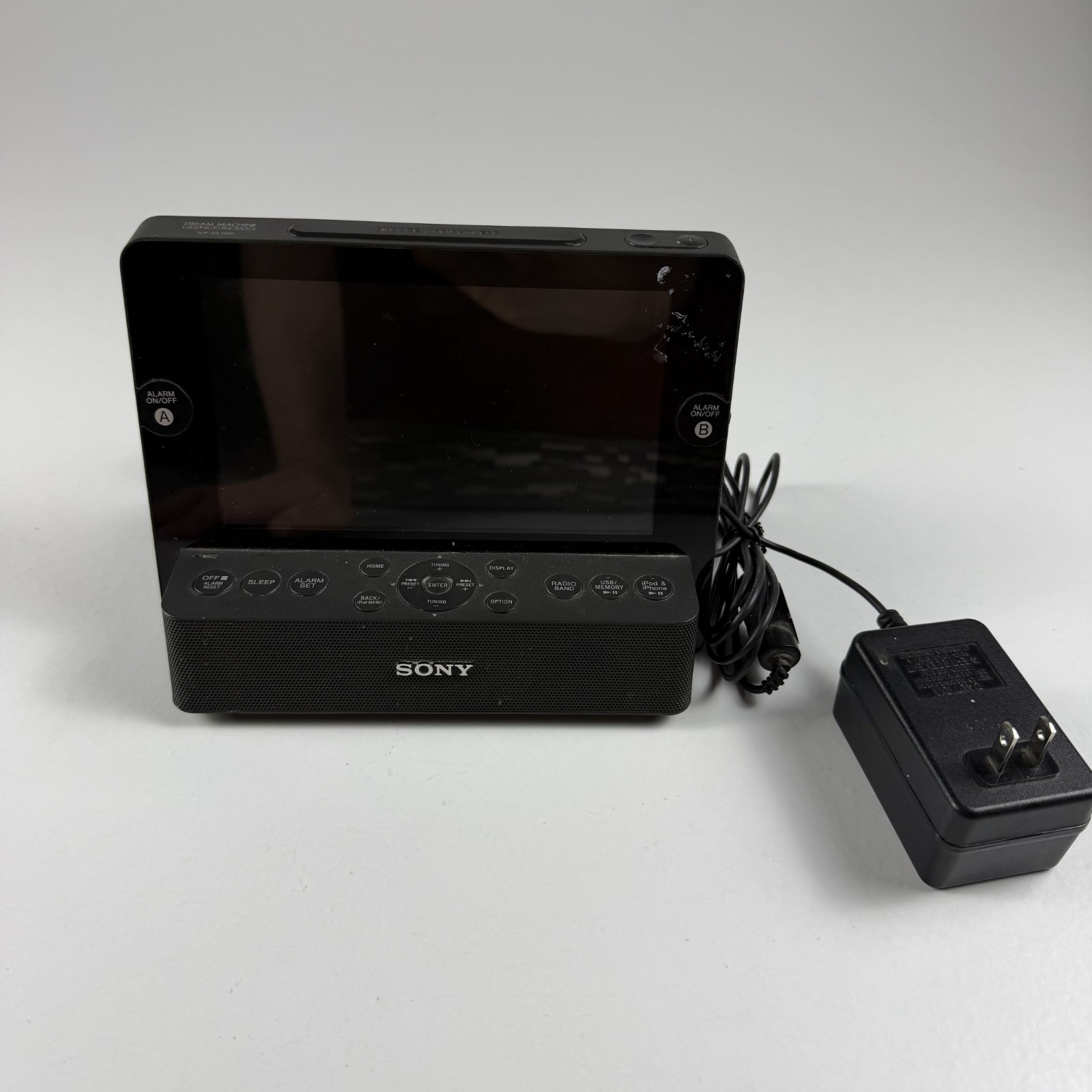 Sony Dream Machine ICF-CL75iP Clock Radio Black Alarm AM/FM iPod/iPhone Dock