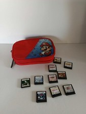 Nintendo DS Bundle Super Mario Case & 10 Games - See Pictures
