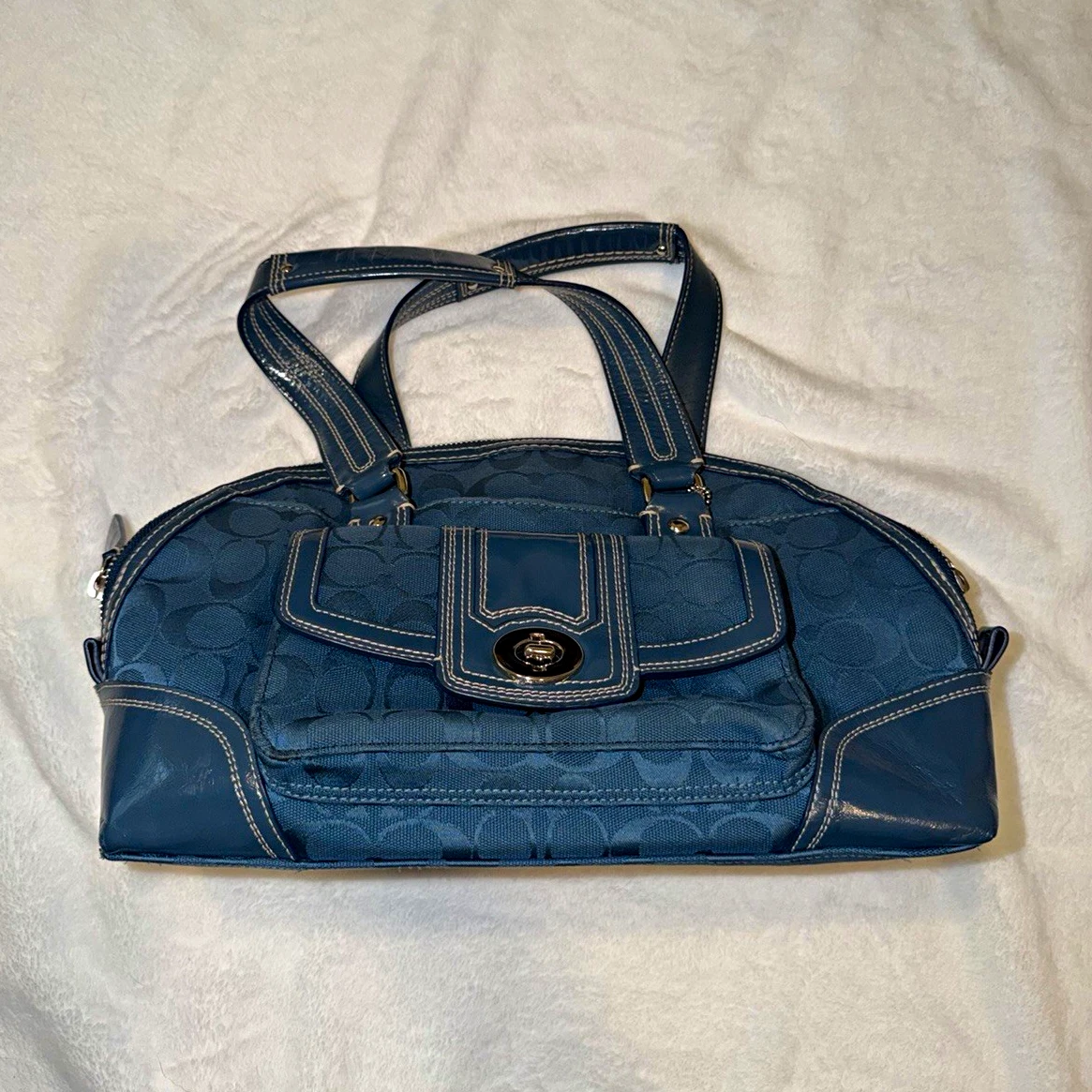 Coach Blue Satchel Bags & Handbags for Women for sale - eBay