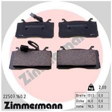 Zimmermann Bremsbelagsatz Bremsklötze vorne 22509 77367677 | 963857