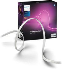 PHILIPS Hue Indoor 10 Ft Smart RGBWW LED Solo Lightstrip Base Kit, 1 Pack, Contr