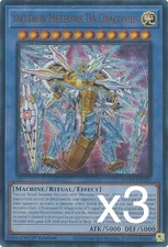 3X Yugioh Drytron Meteonis DA Draconids MP25-EN220 Ultra Rare 1st Edition NM