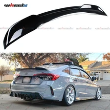 For 2022 23 24 2025 Honda Civic Sedan Si Factory Rear Trunk Spoiler Wing Black