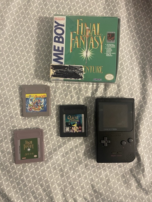 Nintendo Game Boy Pocket GBP Backlight. Tested Working. Plus 3 Games. Read Desc.