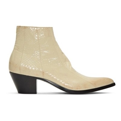 $1895 Saint Laurent Finn Snake Leather Boot EU 36 US 6