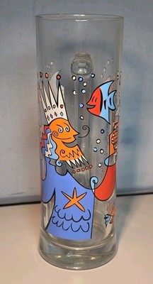 Ritzenhoff Tim Davies German Breweriana Beer Glass Mug Stein w/ Handle