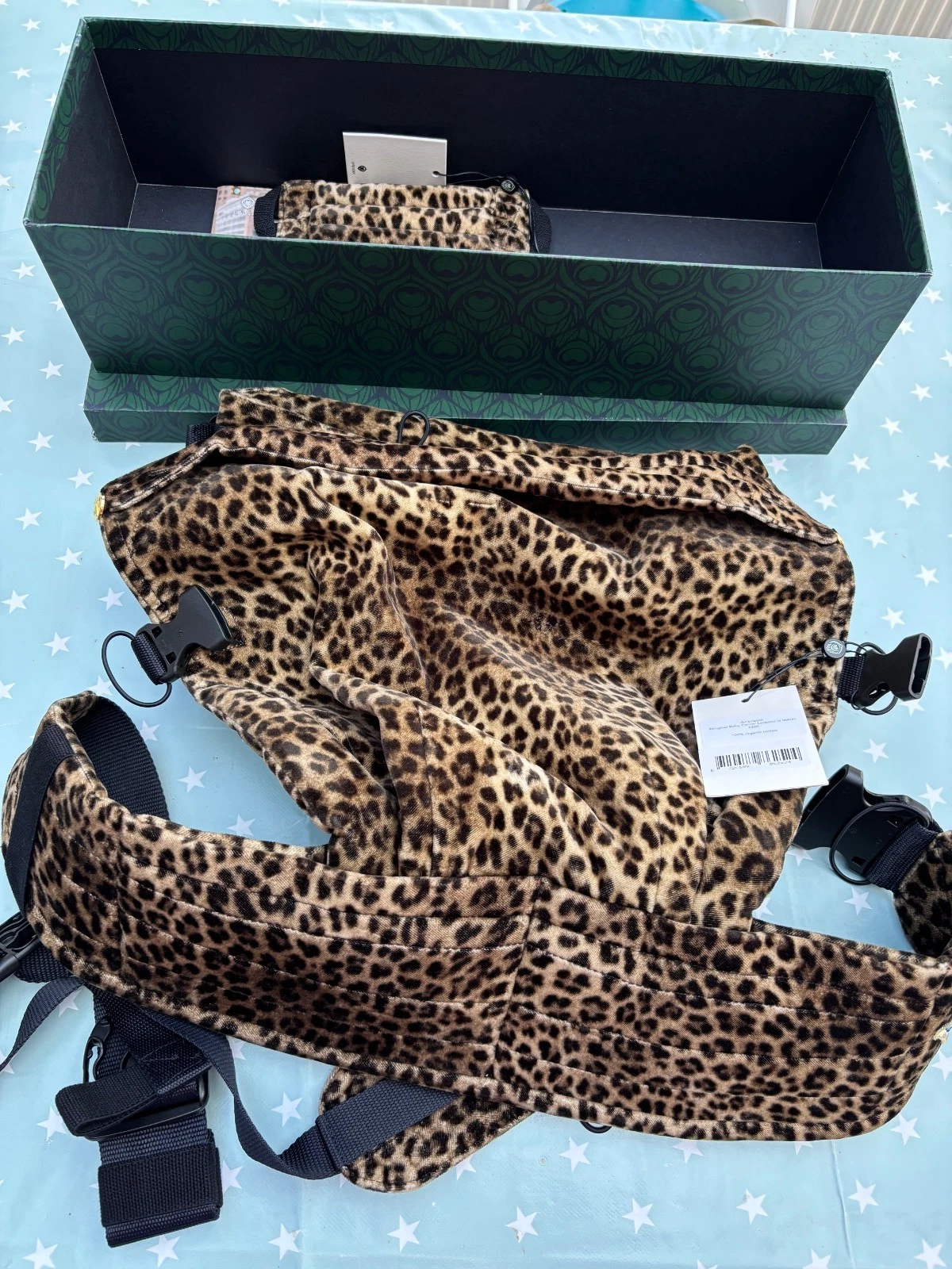 ARTIPOPPE 'Zeitgeist' Designer Velvet Leopard Print Baby Carrier - RRP£480