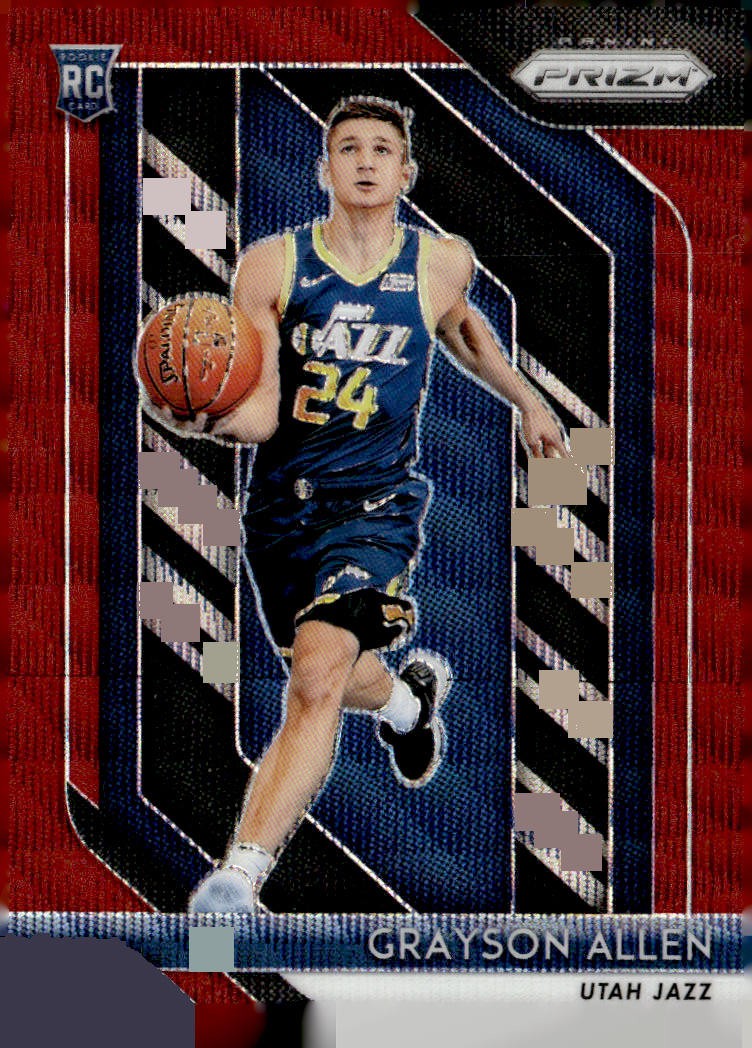 2018-19 Panini Prizm #123 Grayson Allen Prizms Red Ice
