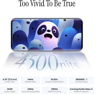 Tecno Pova Slim 5G (White, 128GB 8GB RAM) Dimensity 6400 5G Global