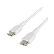 Image of Belkin BoostCharge USB-C to USB-C Cable 1m White (CAB003BT1MWH)