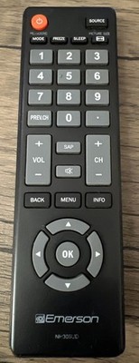 Genuine EMERSON NH305UD LCD Tv REMOTE CONTROL - LF391EM4A LF402EM6F LF551EM5