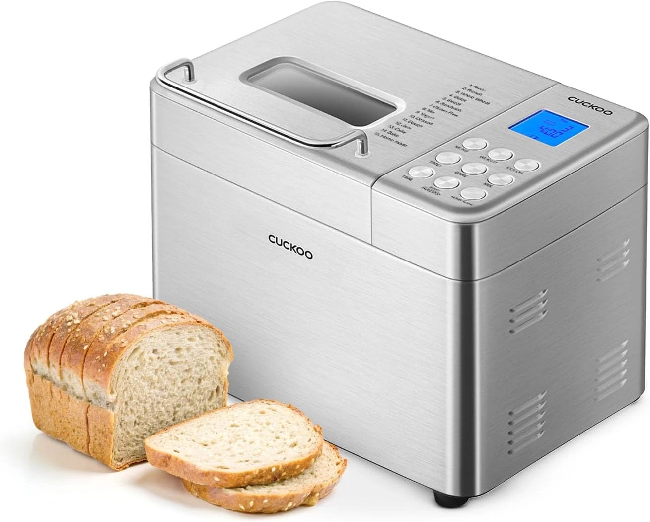 Bread Maker Machine W/ 15 Menu Options 3 Crust Colors 2 lbs Bread Machine W/