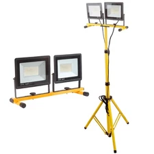 21000 Lumen Work Lights with Stand, 2 Adjustable Head LED Work Light, with Ad...
