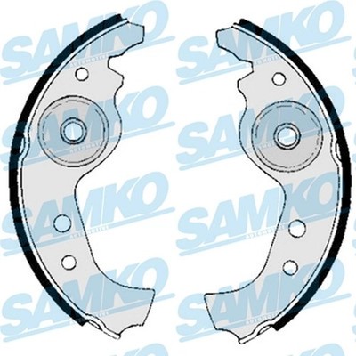 ORIGINAL  SAMKO Bremsbackensatz Vorne, Hinten für Abarth RITMO Fiat 500 PANDA
