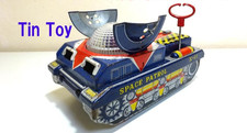 Yonezawa Vintage Tin Toy Tank X11 Space Patrol Showa Retro Repaired