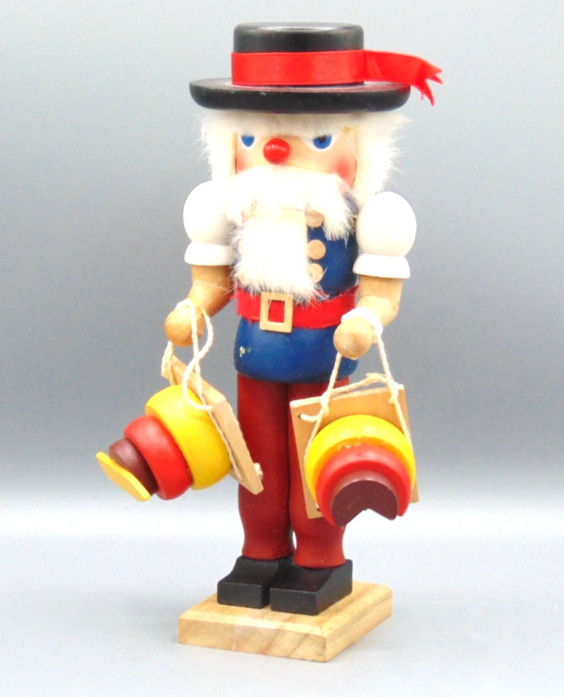 Wooden Cheese Vendor Nutcracker 11"