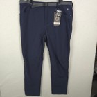 Little Donkey Andy Technical Outdoor Pants Mens XL Navy Blue Belted Hiking  NEW — photo 1