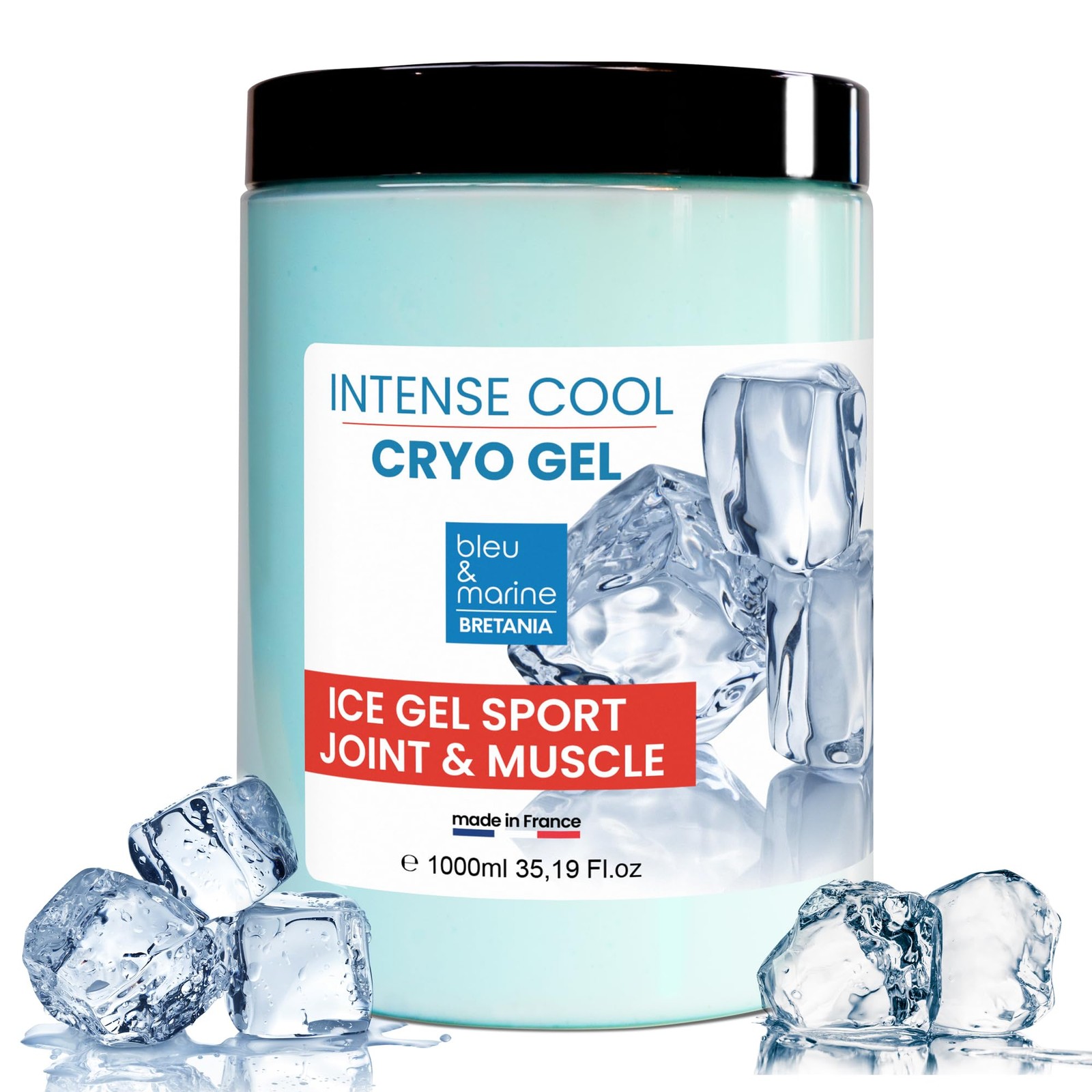 Gel CRYO effet froid intense soin corporel apaisant grand format