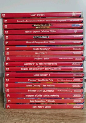 18 Nintendo Switch Spiele Sammlung Konvolut Mario Pokémon Zelda Minecraft Smash 