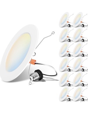 LVWIT LED Recessed Light 6inch, Can Lighting