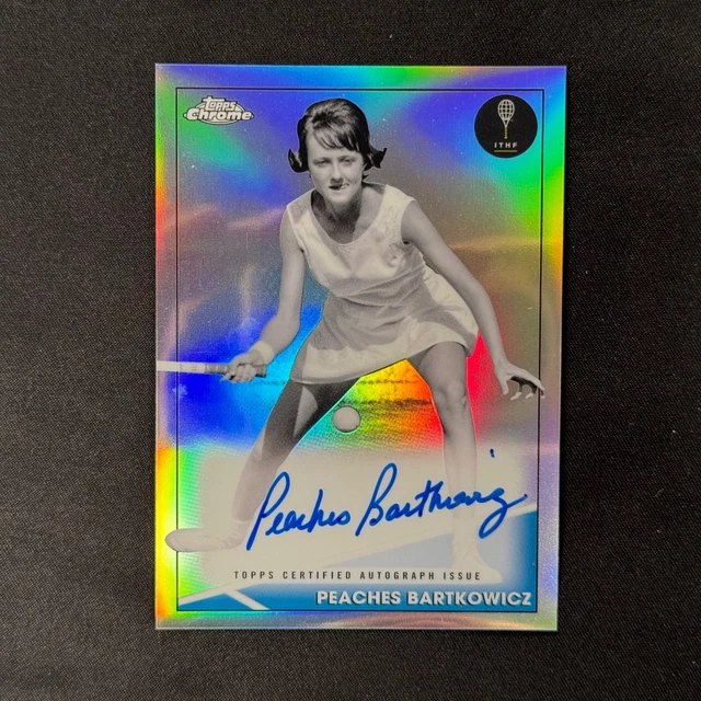 Peaches Bartkowicz 2021 Topps Tennis Chrome Certified Auto Issue #CA-PB 40/50