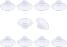 10 Pack Glass Table Suction Cups - 20mm Rubber Suckers, Anti-Collision, Desk Suc