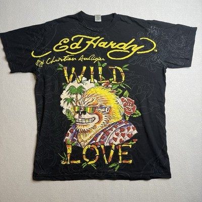 Vintage Ed Hardy Christian Audigier Gorilla Wild Love Y2K T-Shirt
