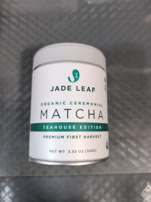 Jade Leaf Organic Ceremonial Matcha Green Tea Powder Barista Edition 3.53 Oz 