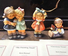 Goebel Studio Hummel Christmas ornaments set 7 Christmas whispers more