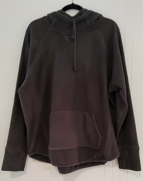 CAPTURE LADIES CHARCOAL MARL FLEECE HOODIE POCKETS LARGE THUMB HOLES SIZE 16