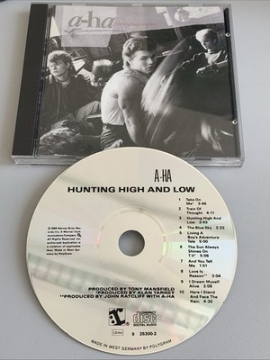 CD A-ha - Hunting High and Low - 1985 German press PDO 925300-2