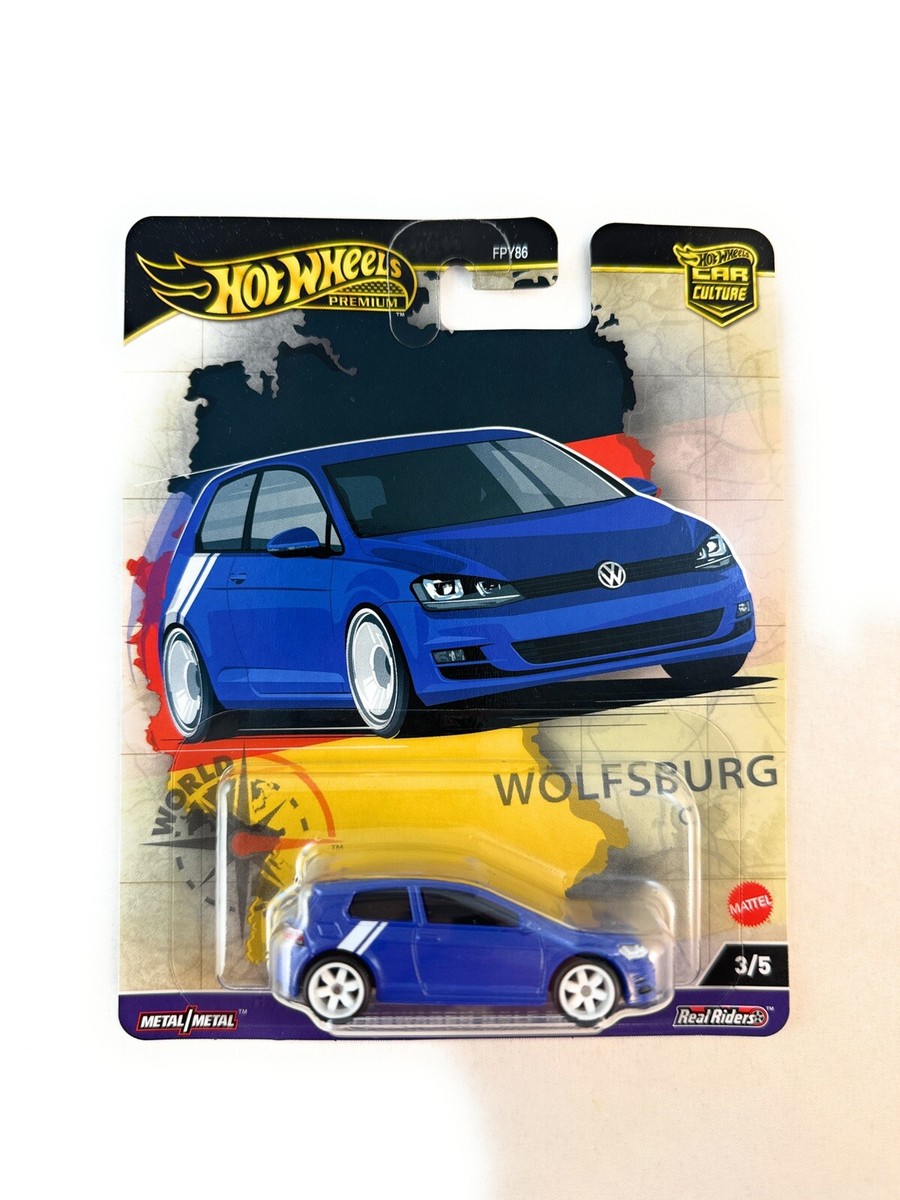 Hot Wheels Volkswagen ミニカーセット Hot Wheels Volkswagen Golf MK7 World Tour #3/5 1/64 w/ Protector
