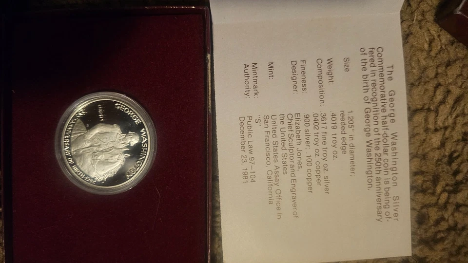 1982 Washington Half-Dollar 90% Silver (Proof or Uncirculated) - Image 4 of 4