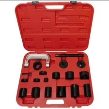 21Pcs Ball Joint Pressure Kit Mounting Adapter Tool Garage Auto Repair Shop