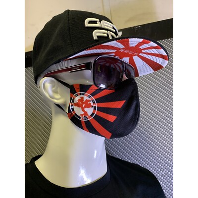 GET FNKD X FUNKY POWER Gesichtsmaske Japanische GESICHTSMASKE Designer PSA Waschbar - SCHWARZ