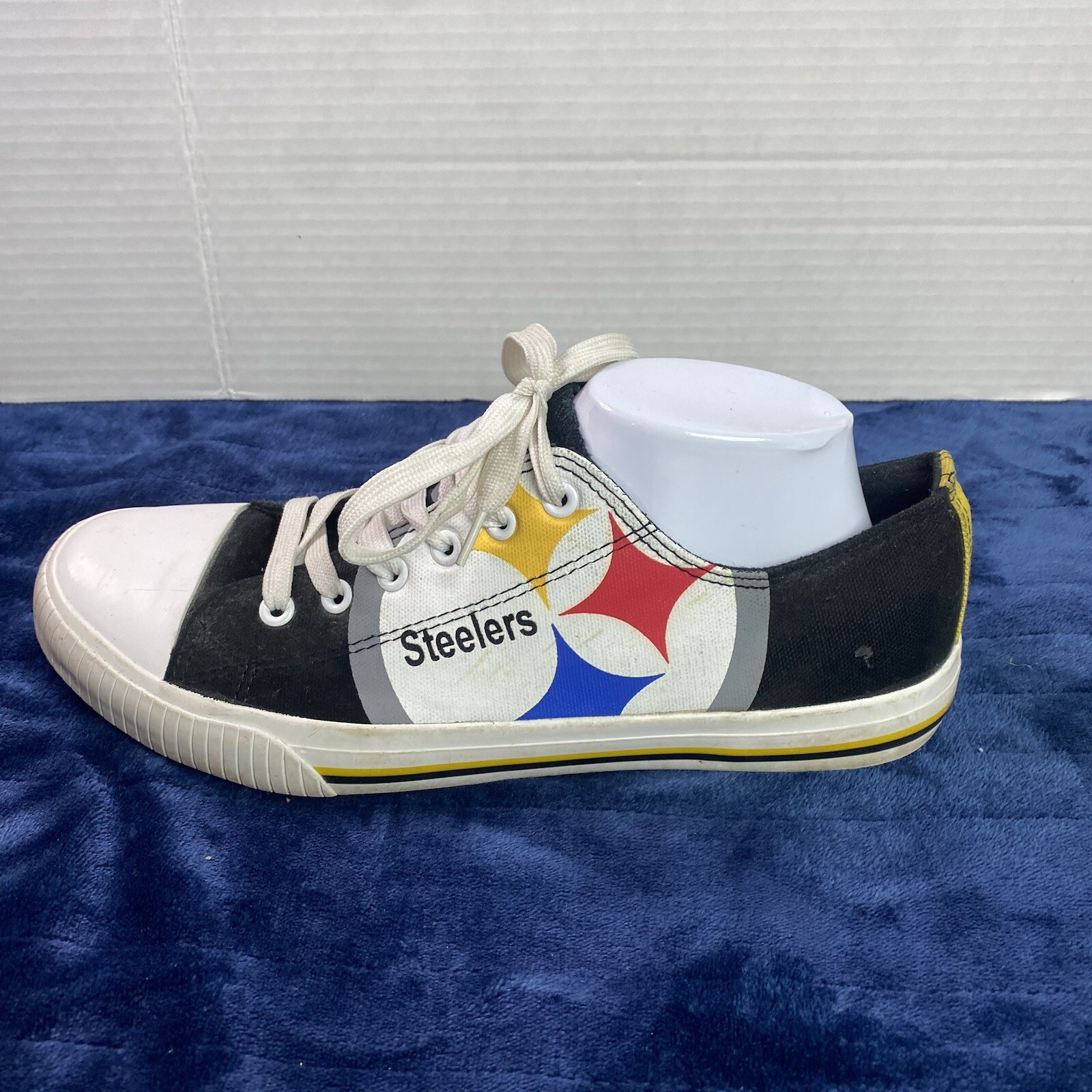 SAOLA PITTSBURGH STEELERS FOCO Sneakers Uomo Taglia 9 Tela Stringate Basse Calcio