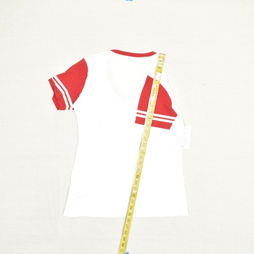 NEW Nike MLB Phillies Women's Top V Neck Short Sleeve Cotton Multicolor Size L - Picture 6 of 8