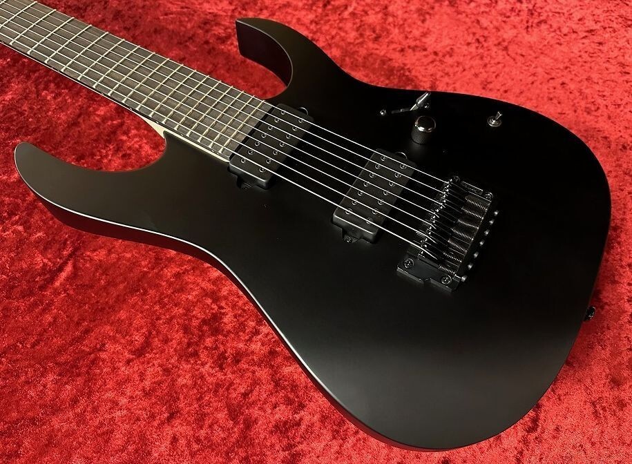 Ibanez RGIXL7 Right-Handed Electric Guitar Black Flat Brand Ibanez RGIXL7 Right-Handed Electric Guitar Black Flat Brand