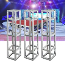 3 x Lightspace Truss Podium Totem 3M DJ Wedding Moving Head Stage Square Stands