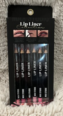 6 Lip Liner Pencil Collection Max Studio - je 1,2 g