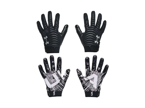 Under Armour Blur Football Gloves Black- Lightweight, High